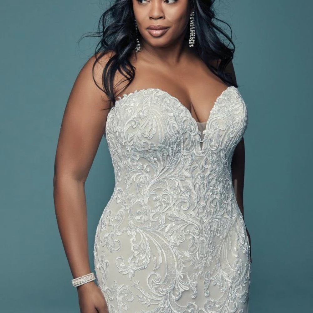 Maggie Sottero Elegant White Wedding Dress